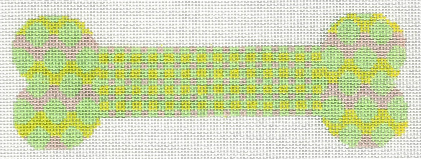 Patterned Bone - Green & Pink