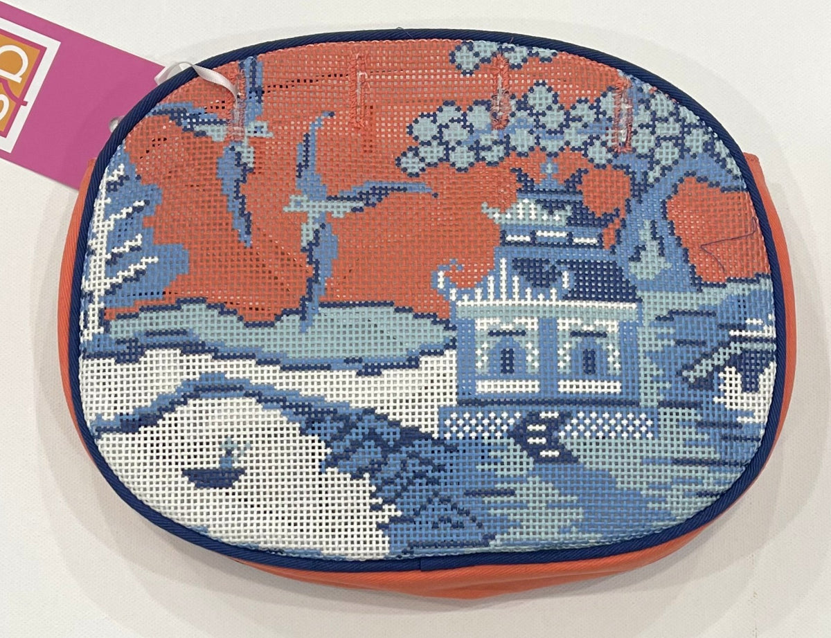 Bermuda Bag - Blue Willow Salmon