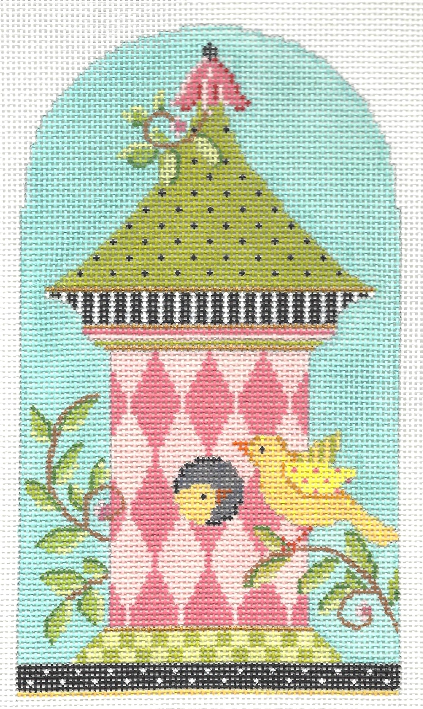 Birdhouse - Pink Harlequin