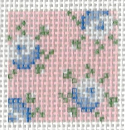 Blue Floral w/Pink Background Insert