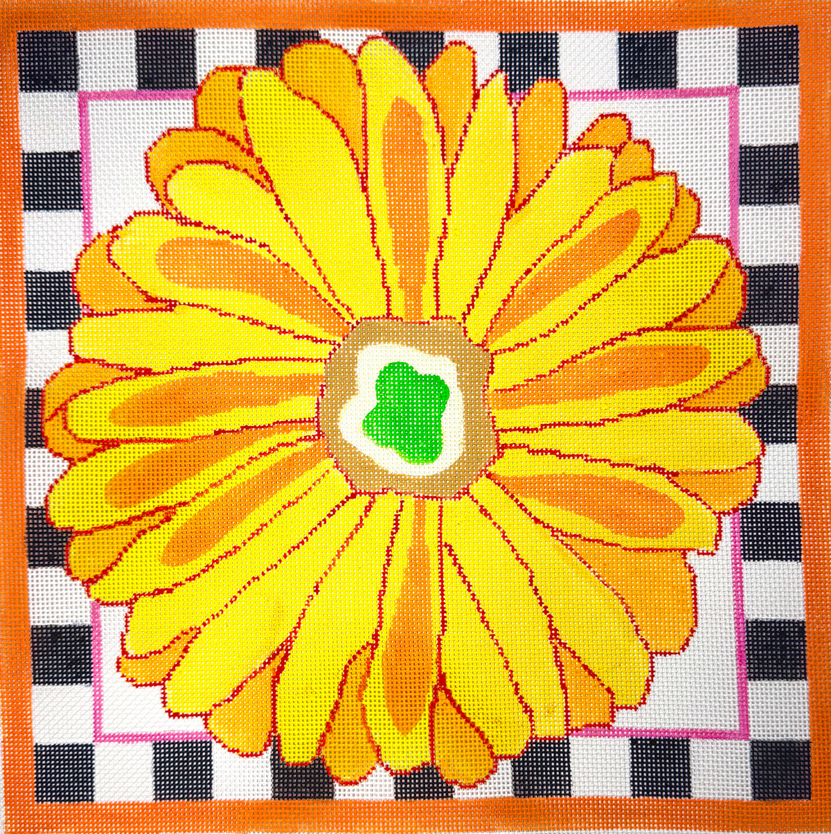 Bold Yellow Orange Daisy
