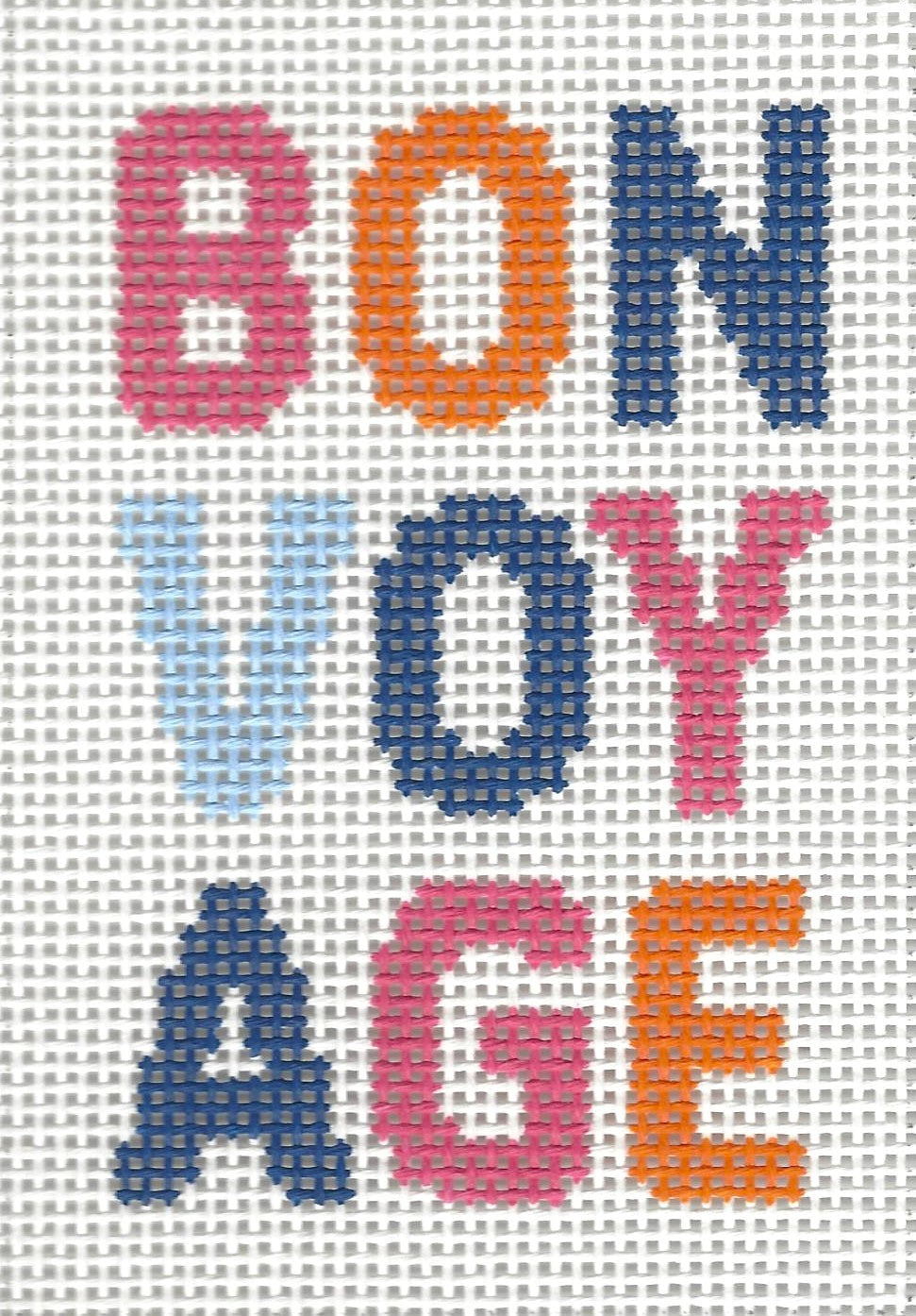 Bon Voyage - Navy, Orange, Rose