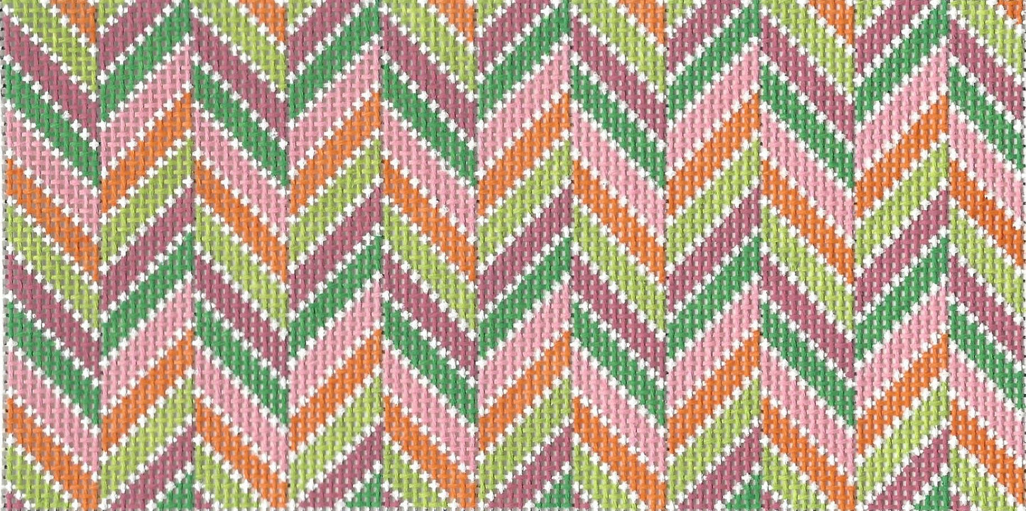 Chevron pink green orange insert