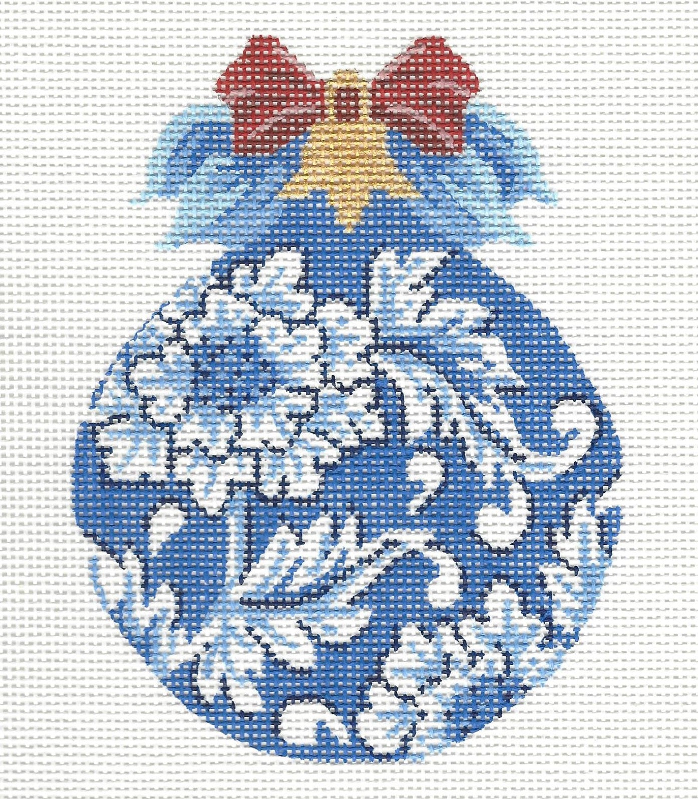 Oriental China Blue Floral