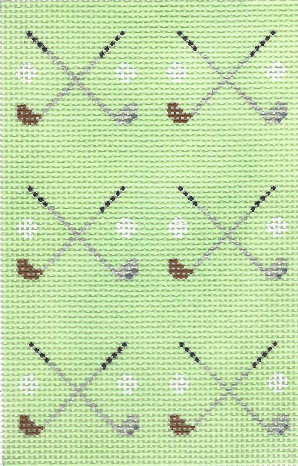 Golf Clubs on Pale Green