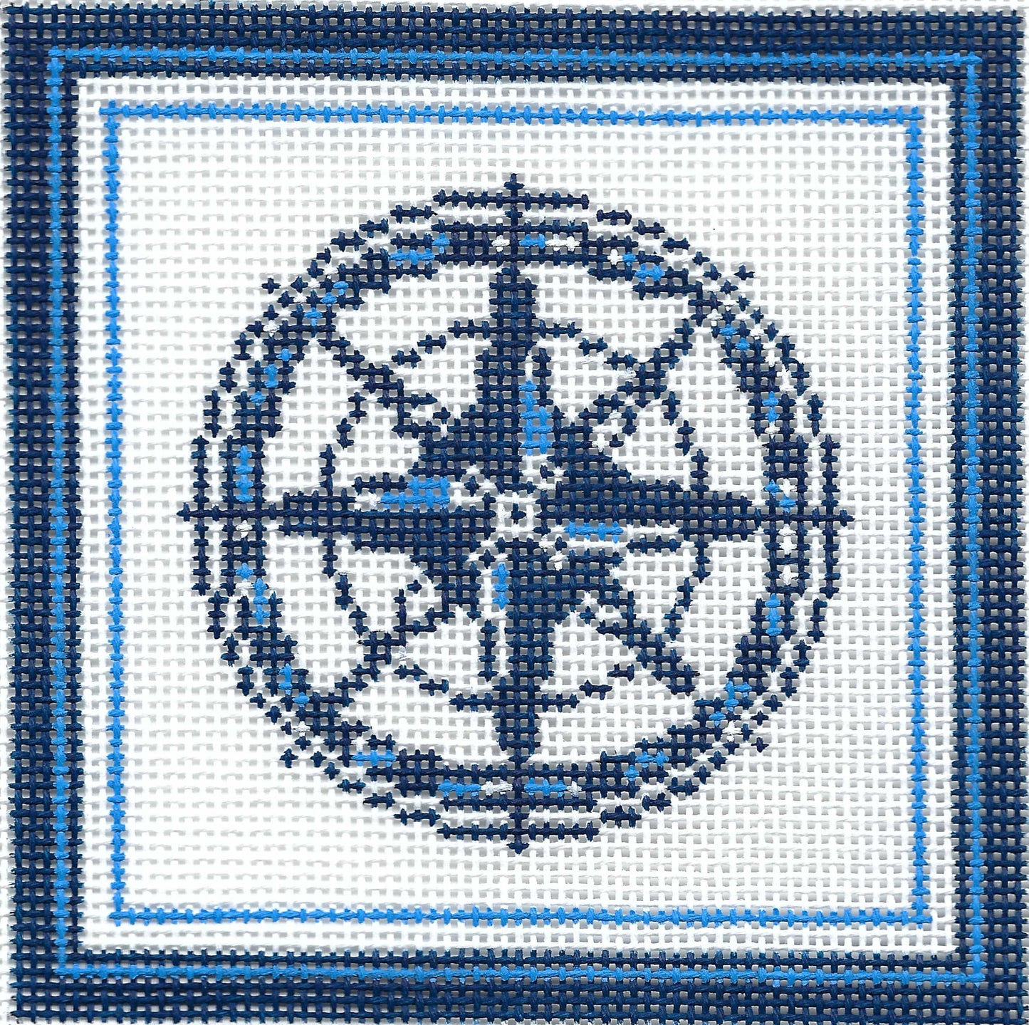 Nautical Coaster - Compass in Blue