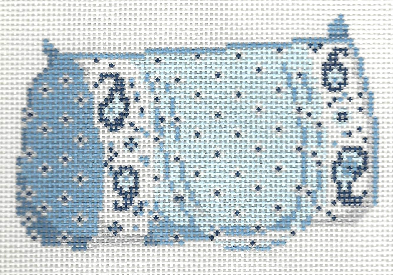 Village Needleworks needlepoint canvas of French Provencal Duffle