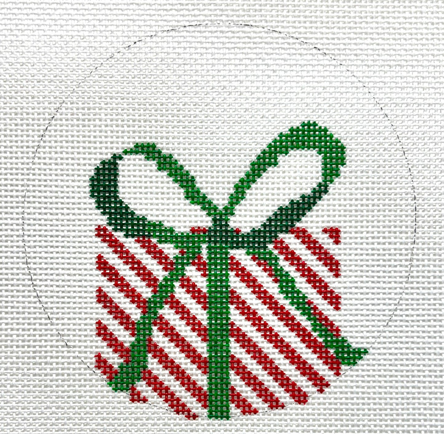 Striped Present Ornament