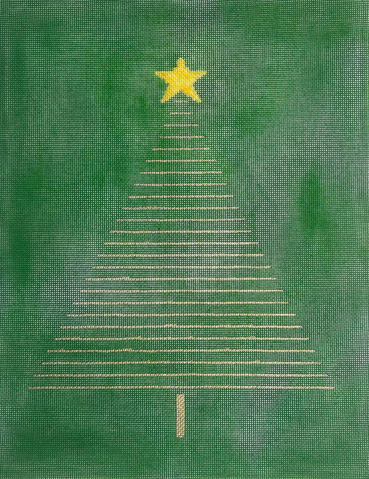 Gold Tree on Green