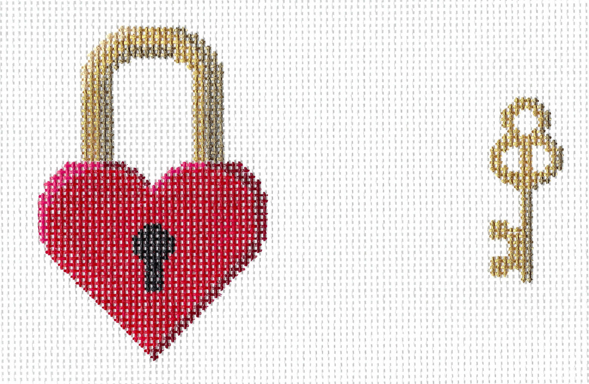 Heart Padlock with Key