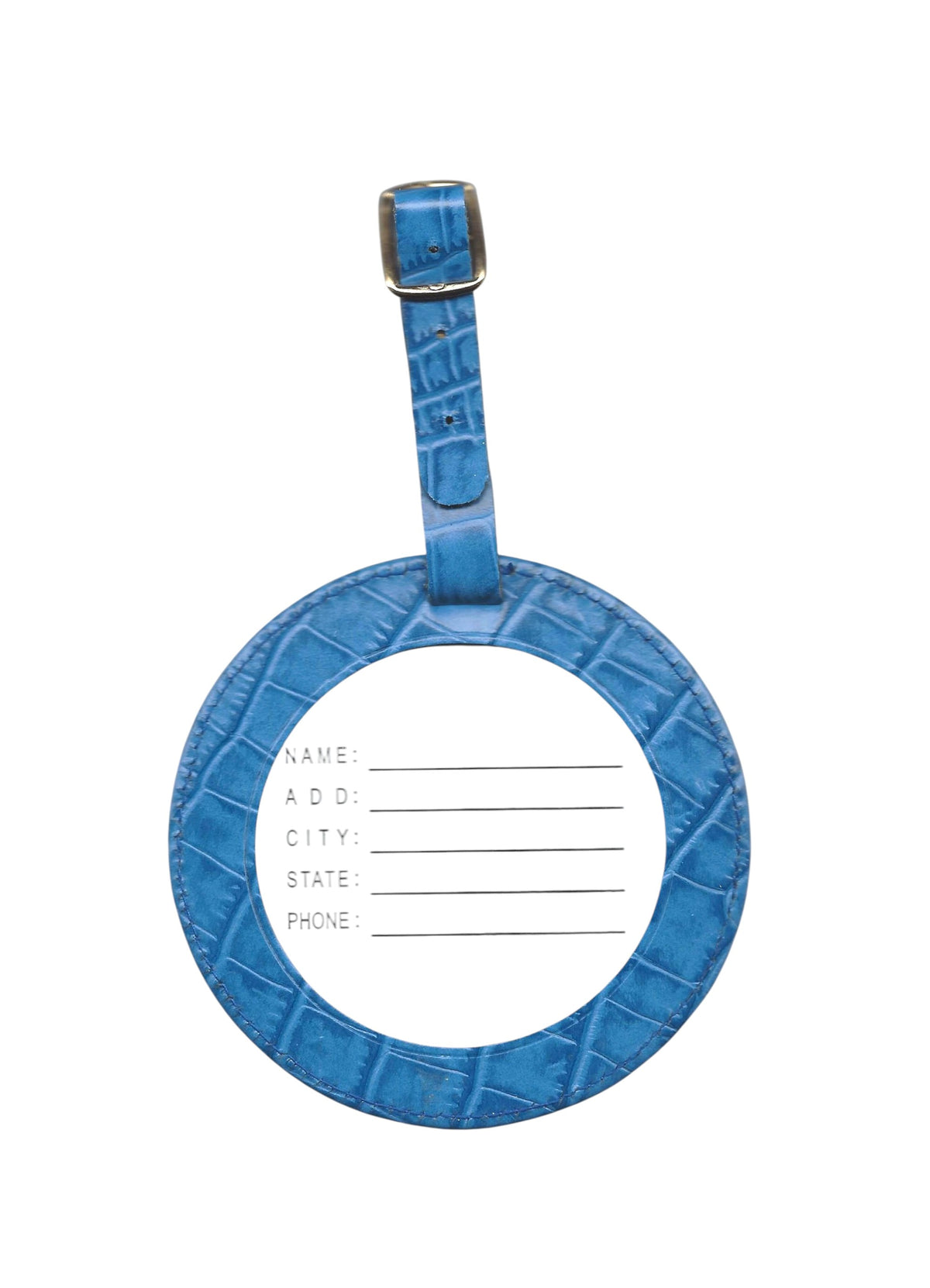 ID Tag-Alligator Blue