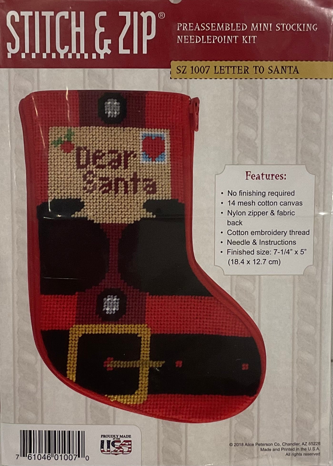 Letter to Santa Mini Stocking