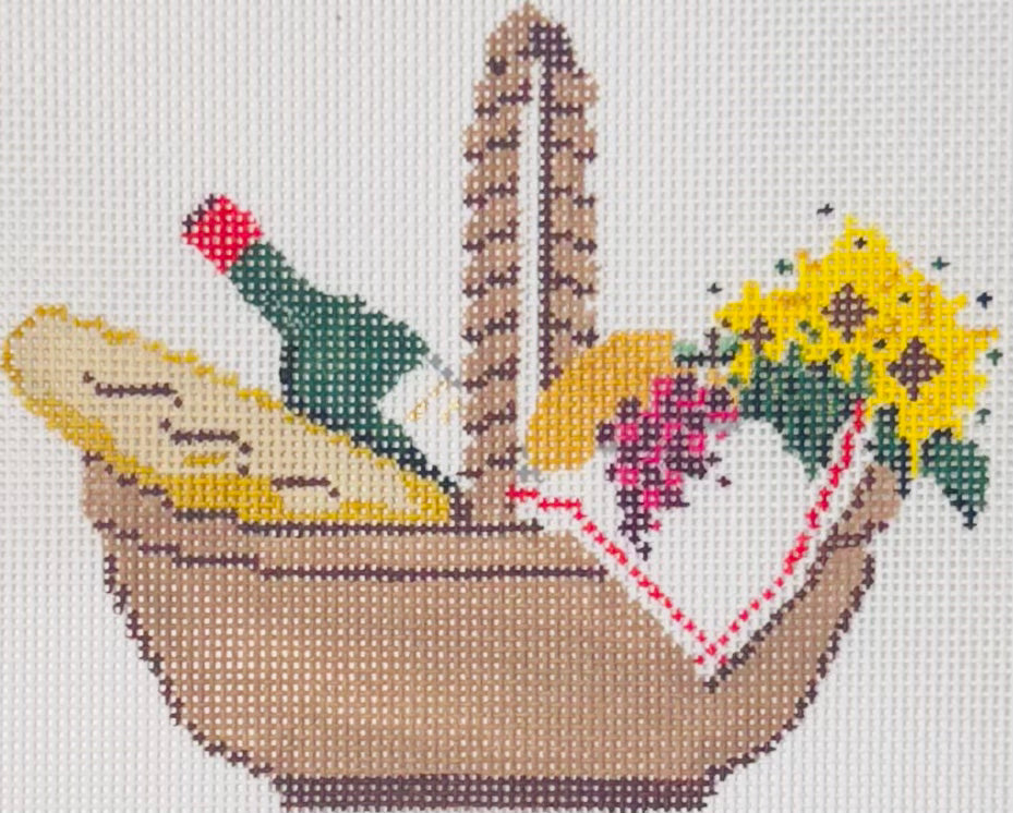 Wine and Bread Picnic Basket