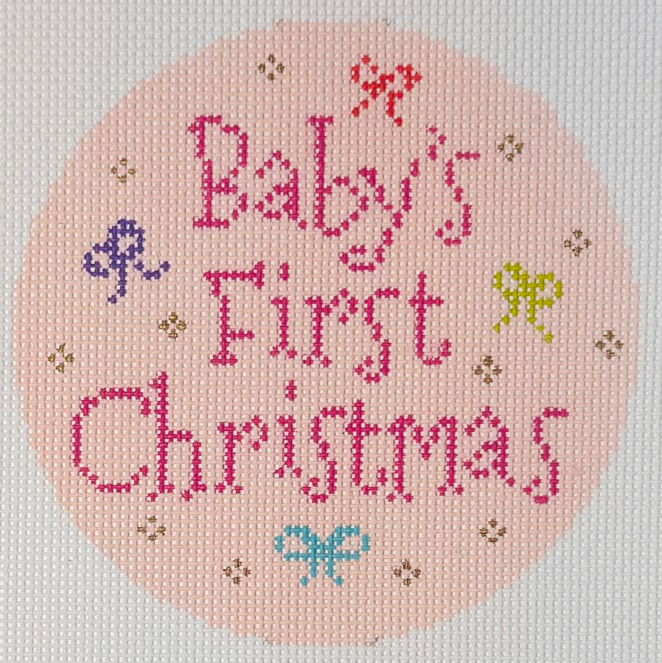 Baby's First Christmas Pink Ornament