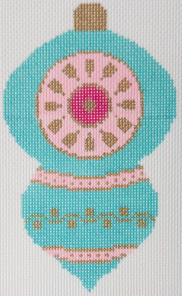 Turquoise Vintage Bauble Ornament