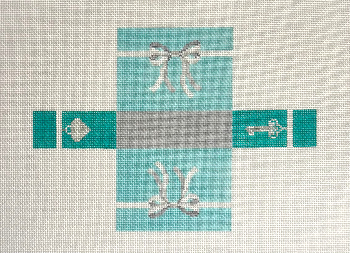 Blue 3D Bag with Bow