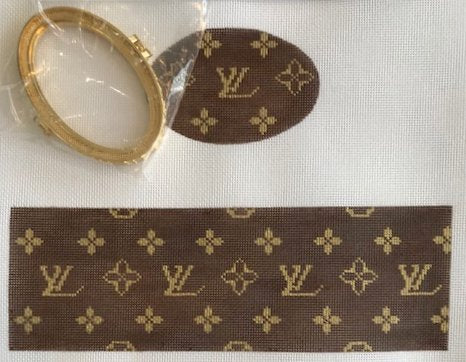 Hinged Box - LV Gold on Brown