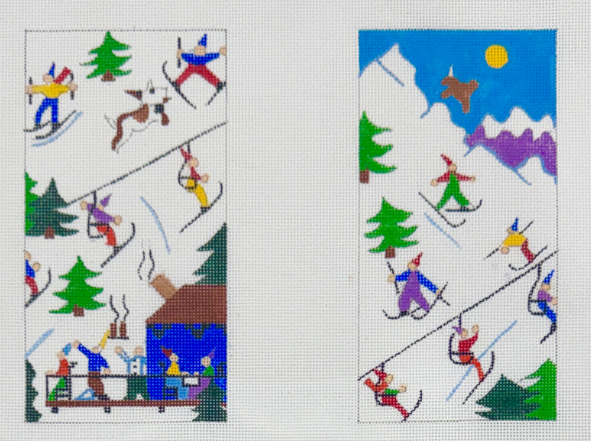Eyeglass Case-Ski Slope Scene