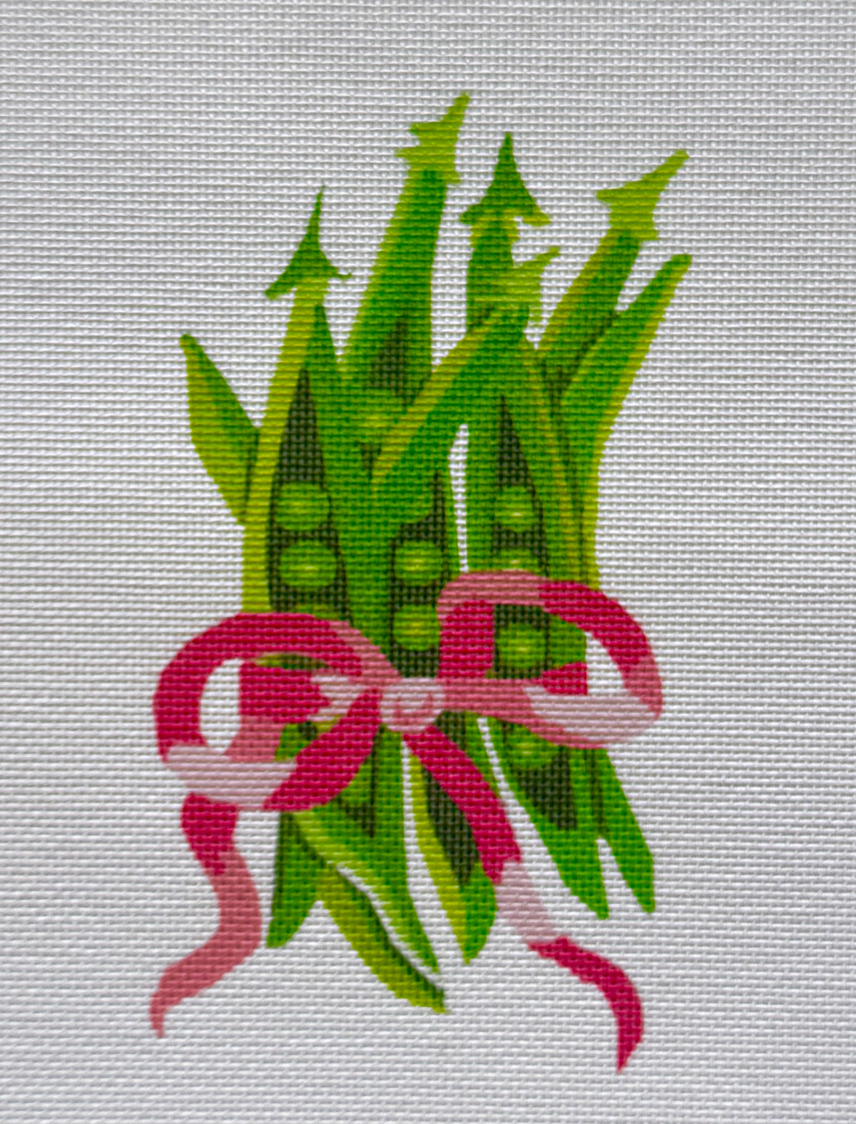 Snap Peas and a Pink Bow