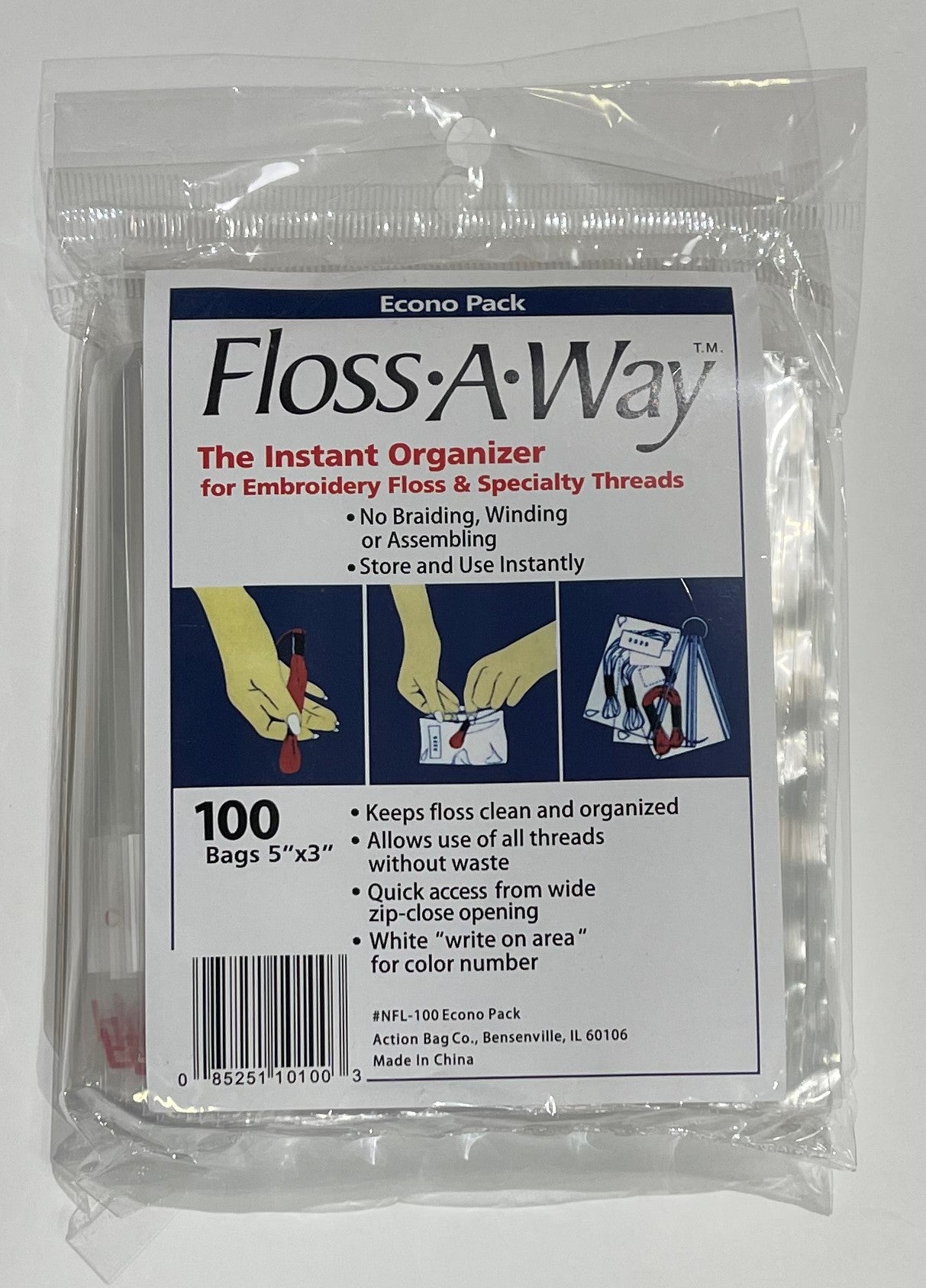 Floss-A-Way 5" x 3" Bags (100)
