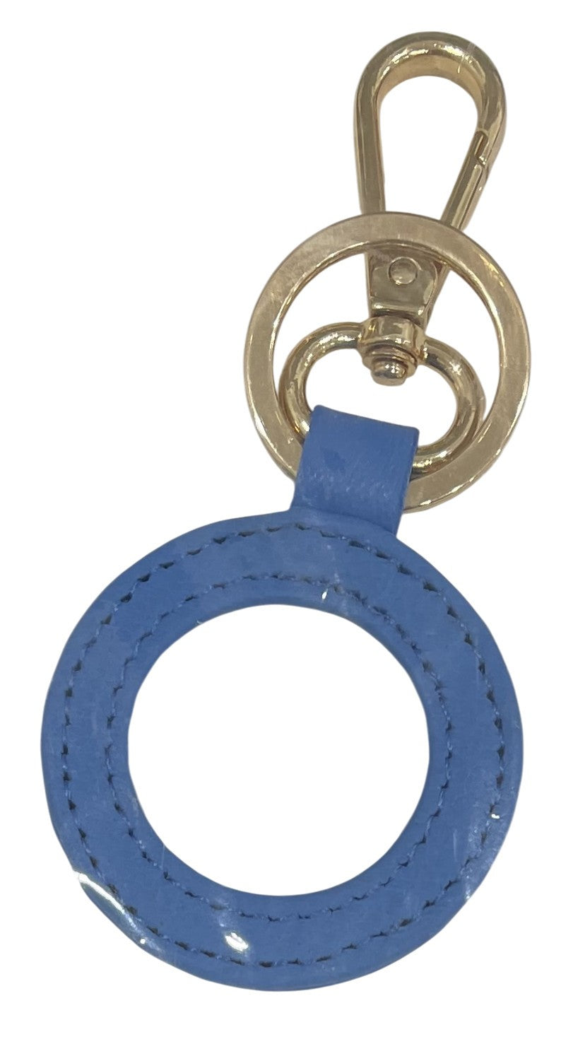 Round Leather Key Fob - Swell