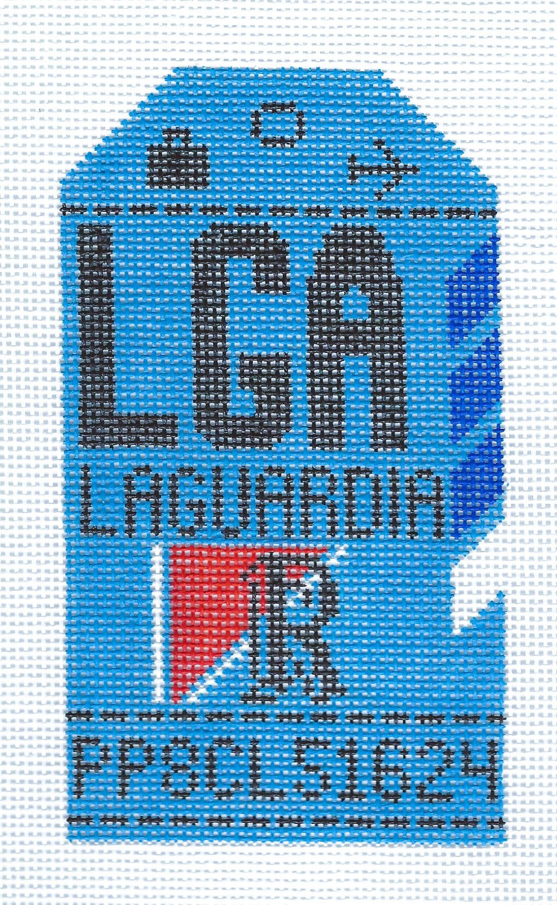 Retro Travel Tag - La Guardia