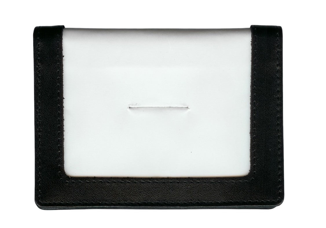 Lee's Needle Art leather credit card holder - black