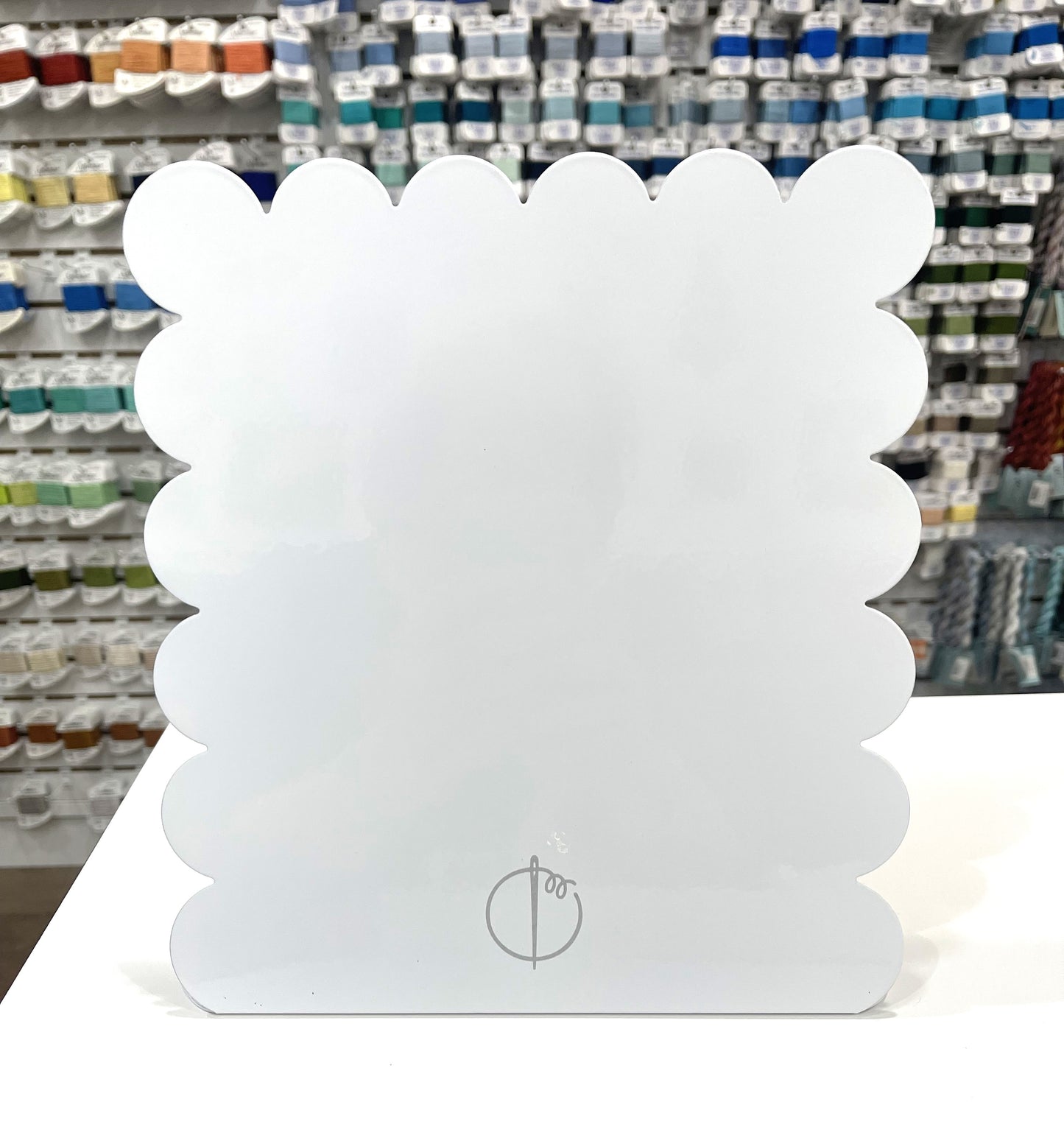 Officially Needlepoint white magnet stand