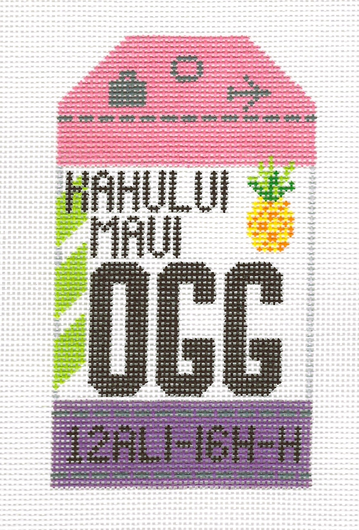 Retro Travel Tag - Maui