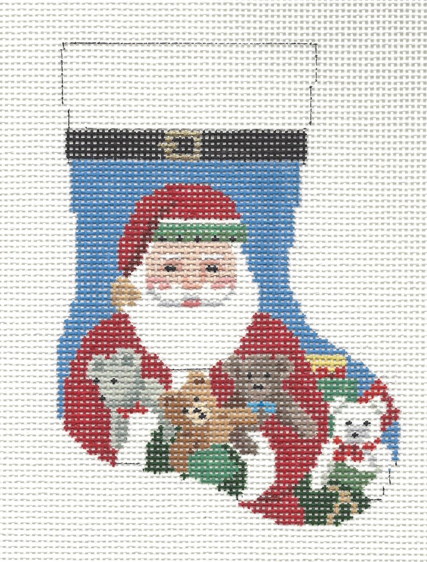 Mini Sock - Teddy Santa