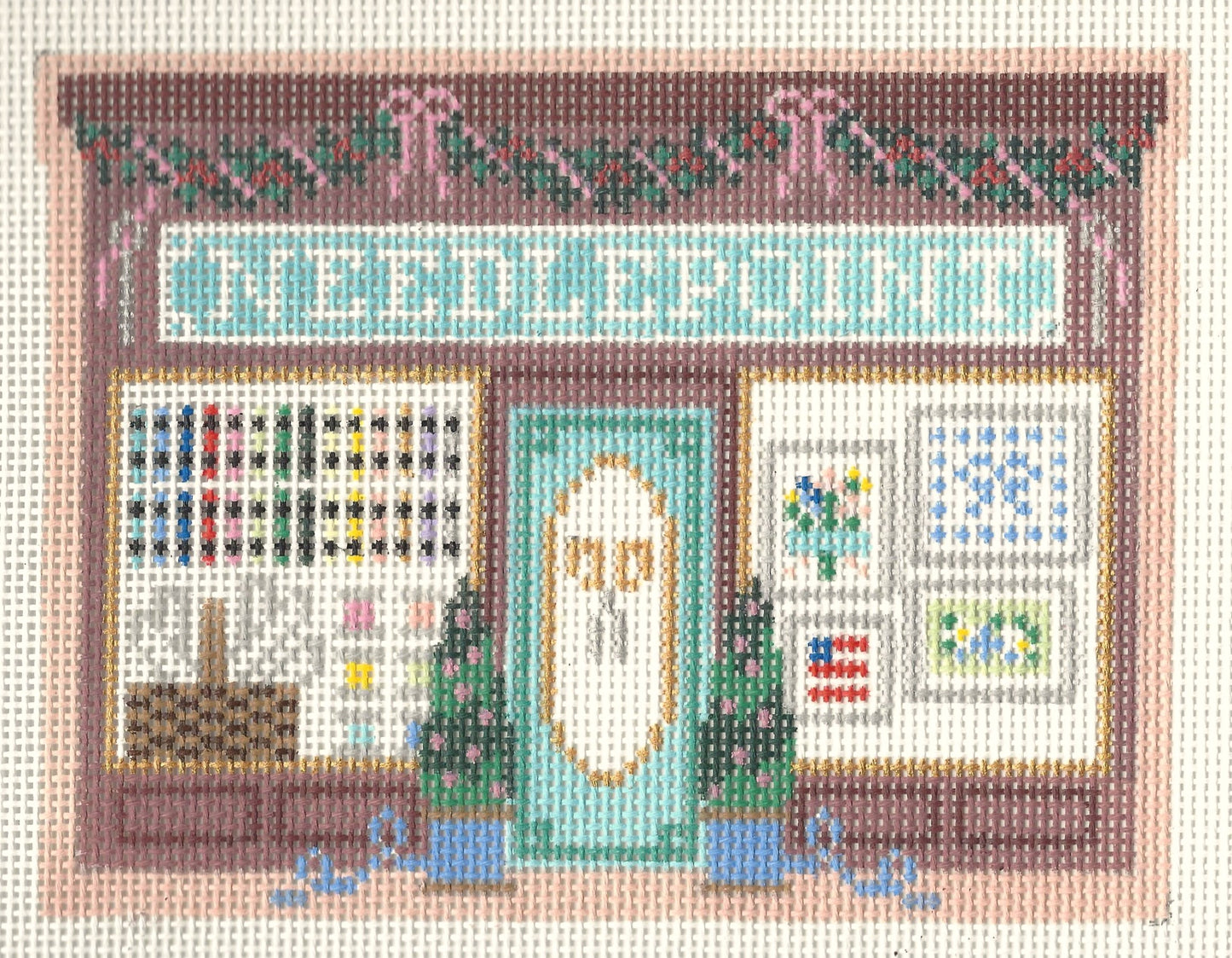 Christmas Village - Needlepoint Shop