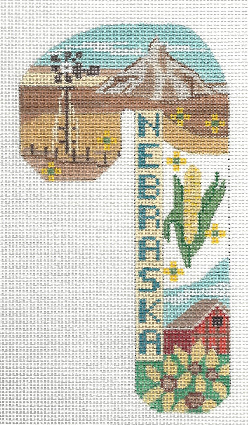 Travel Candy Cane - Nebraska