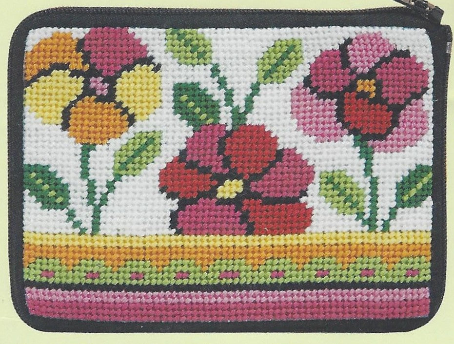 Pink & Orange Poppies Coin Purse