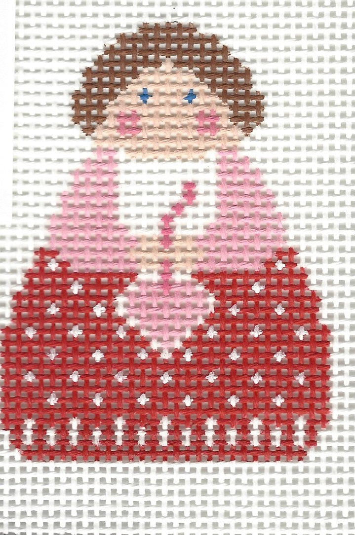 Angel - Red Angel with Pink Heart