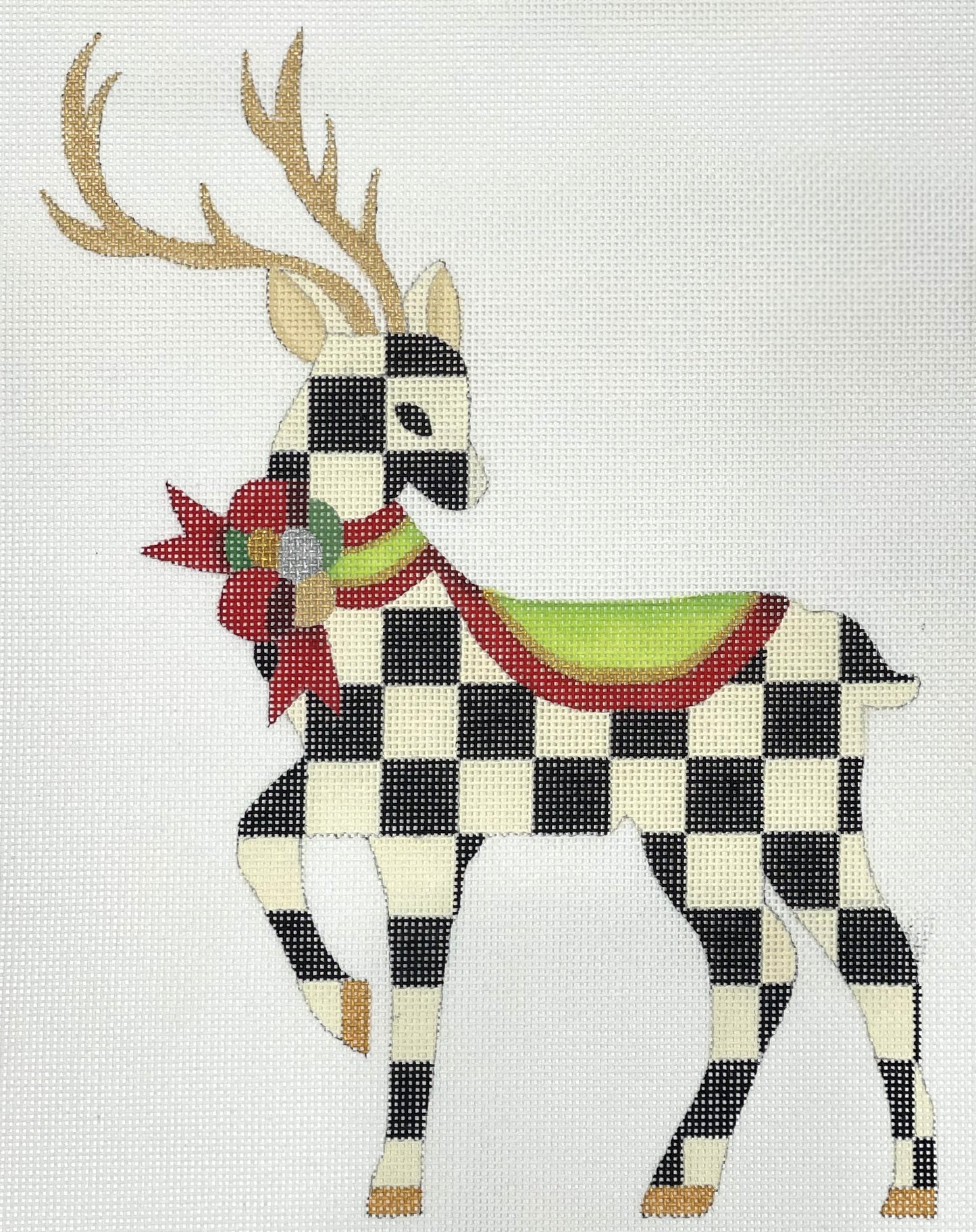 Standing Checked Reindeer