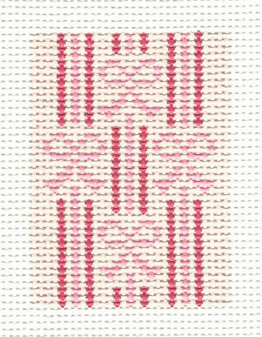 Striped Pink Bow Insert