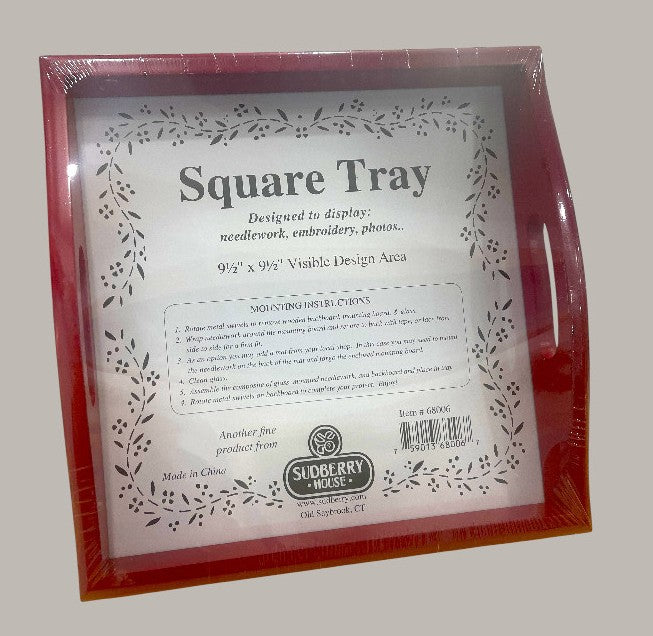 Square Tray - Red - 9-½" Square