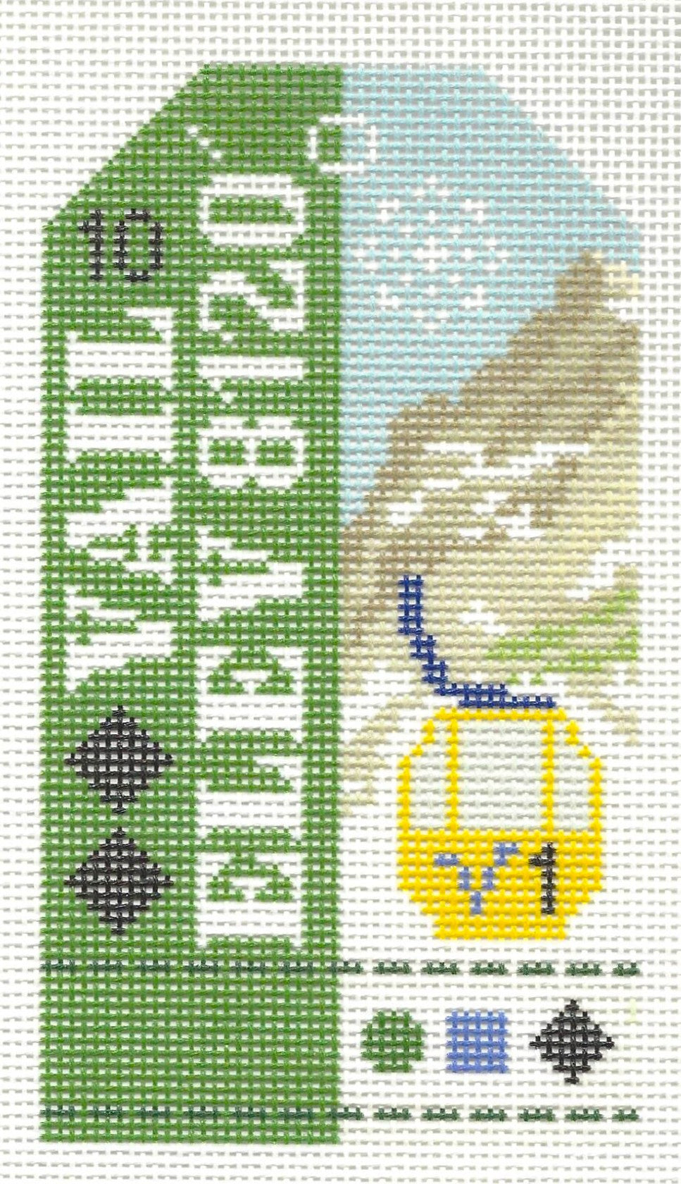 Retro Travel Tag - Vail Ski/Hill