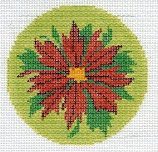 Round - Poinsettia Red