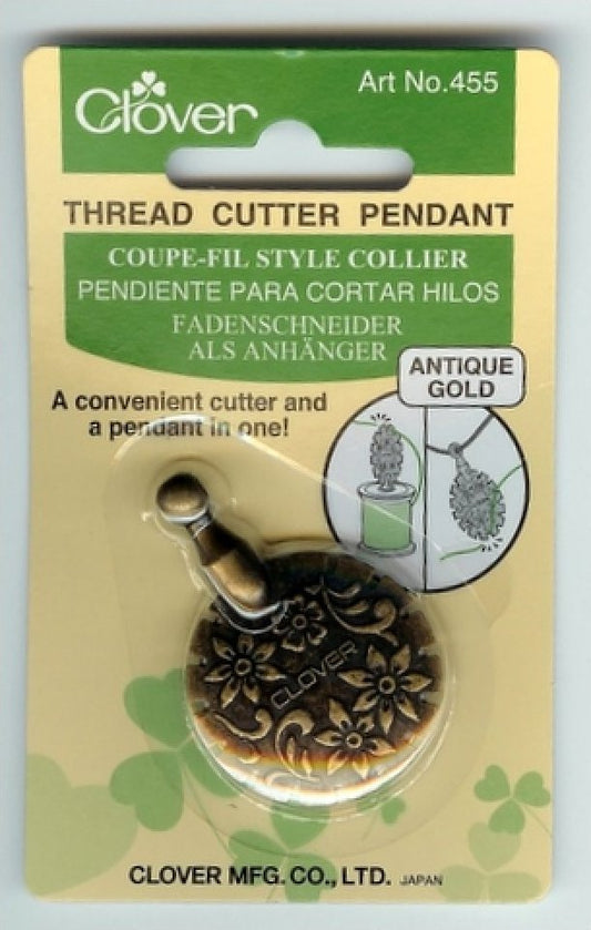 Thread Cutter Pendant Antique Gold