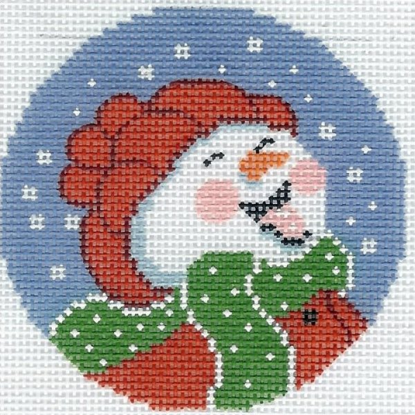 Round - Happy Snowman