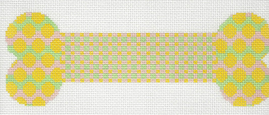 Patterned Bone - Yellow & Green & Pink
