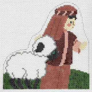 Creche Shepherd with Lamb