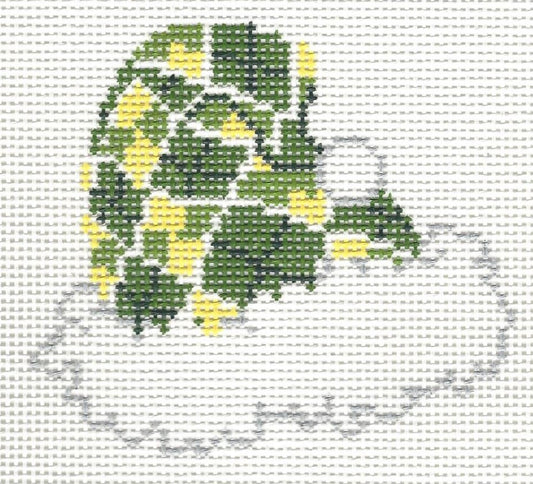 Cap - Green Argyle