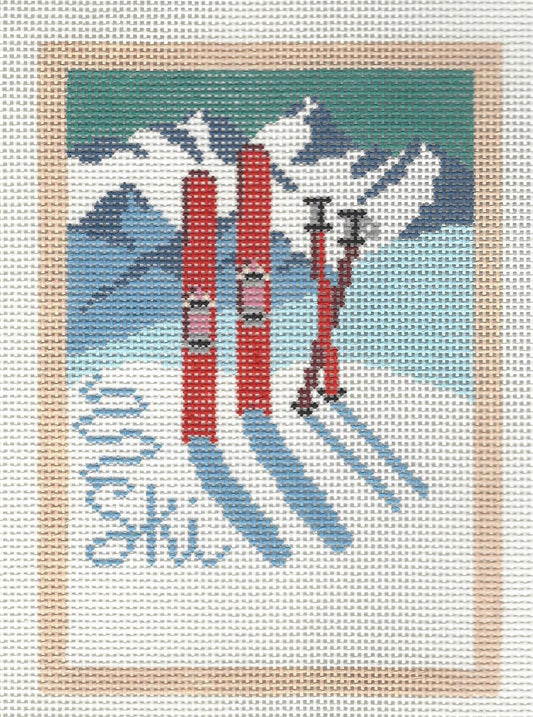 Vintage Ski Postcard