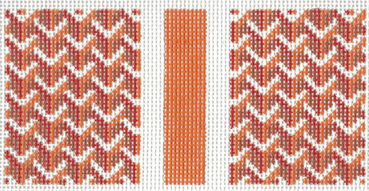 Eyeglass Case (Single) - Y Pattern Orange