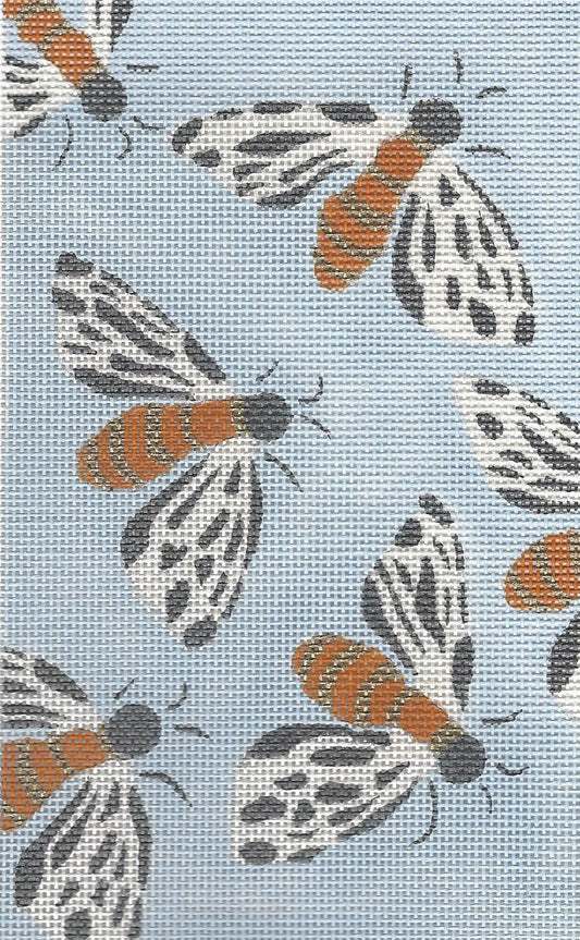 Bees on Blue