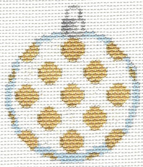 Mini Ball - White Gold/Coin Dot