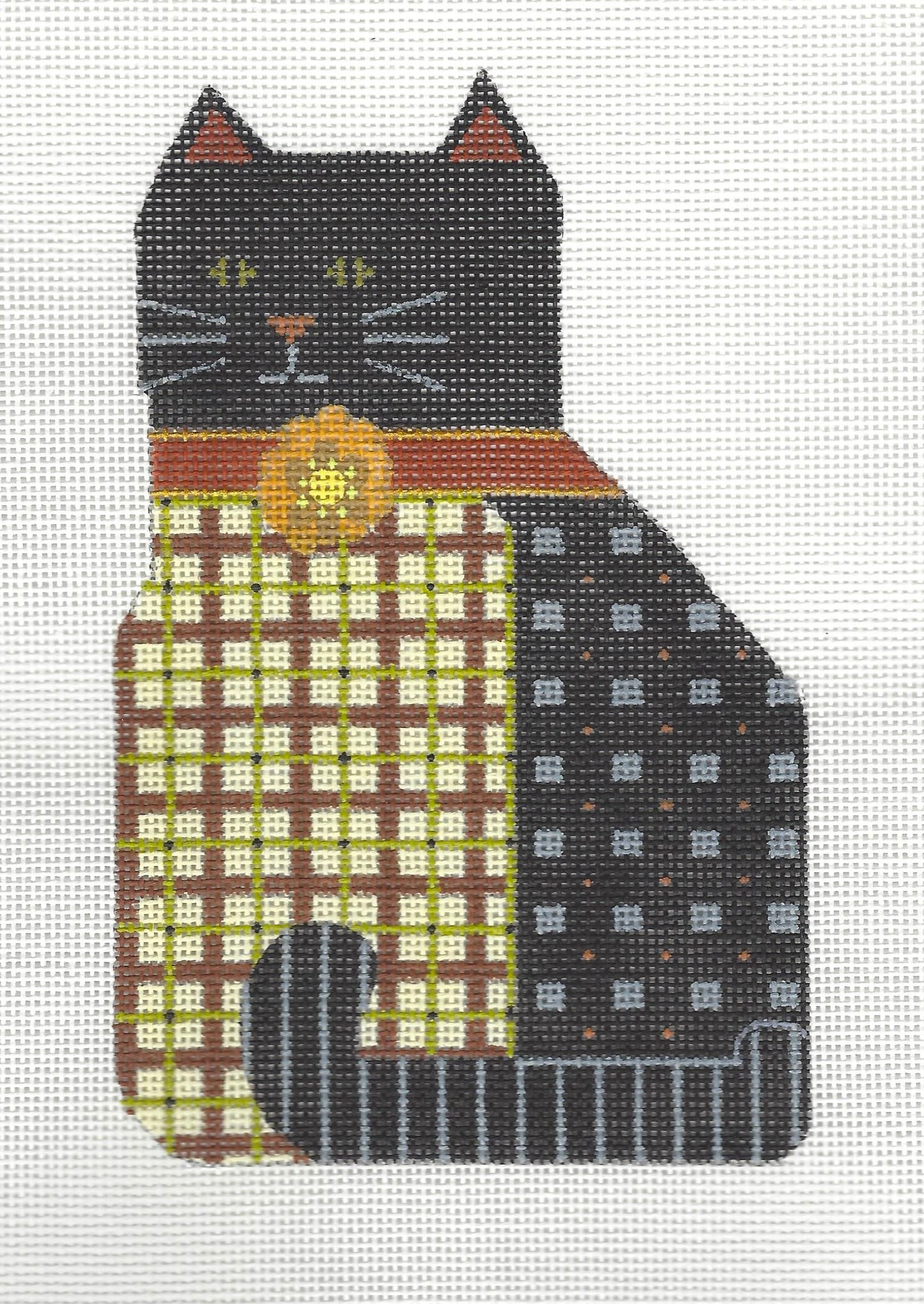 Boo Kitty - Plaid