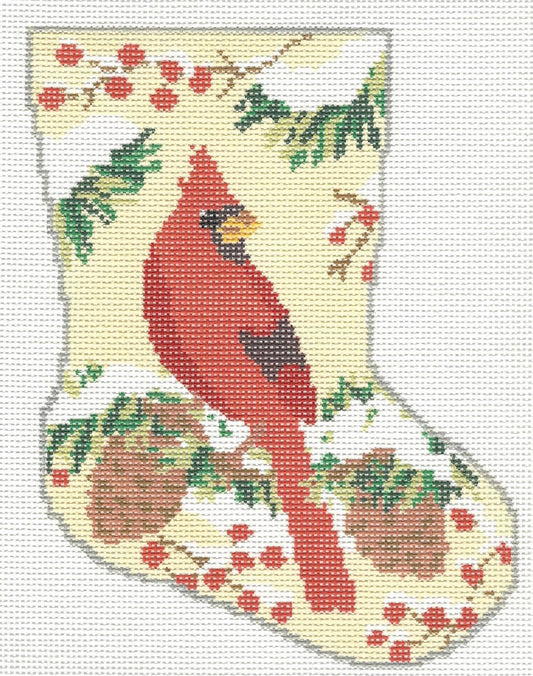 Bauble Stocking - Christmas Cardinal